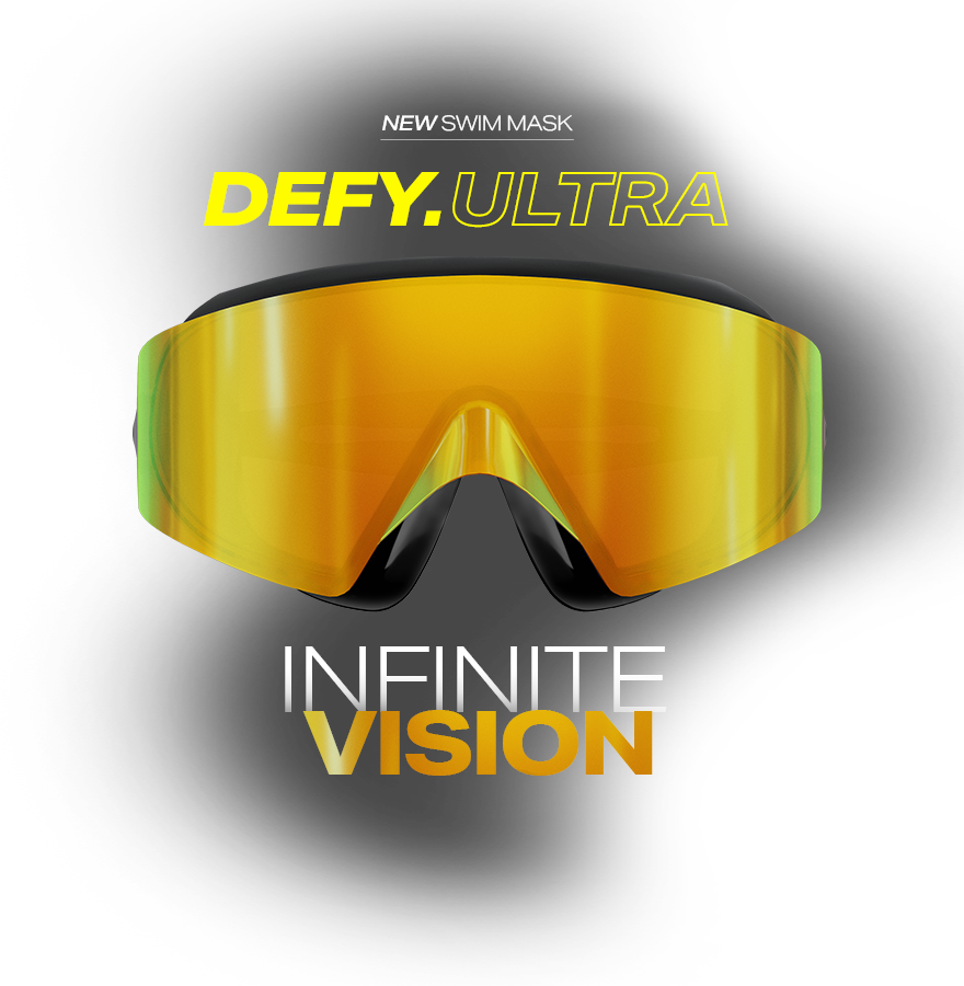 AQUASPHERE DEFY.Ulta チタンミラー Aquasphere Defy Ultra - Mirrored Swim Mask